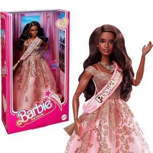 President Barbie in Pink and Gold Dress – Barbie The Movie